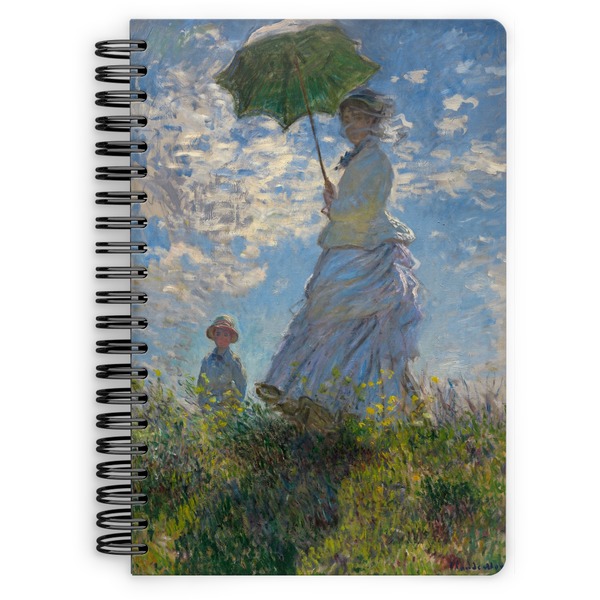 Custom Promenade Woman by Claude Monet Spiral Notebook - 7x10