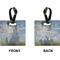 Promenade Woman Square Luggage Tag (Front + Back)