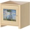 Promenade Woman Square Wall Decal on Wooden Cabinet