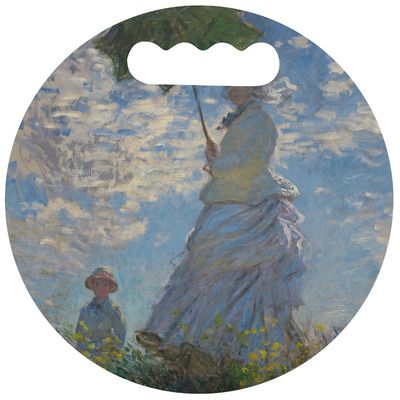 Promenade Woman by Claude Monet Stadium Cushion (Round)