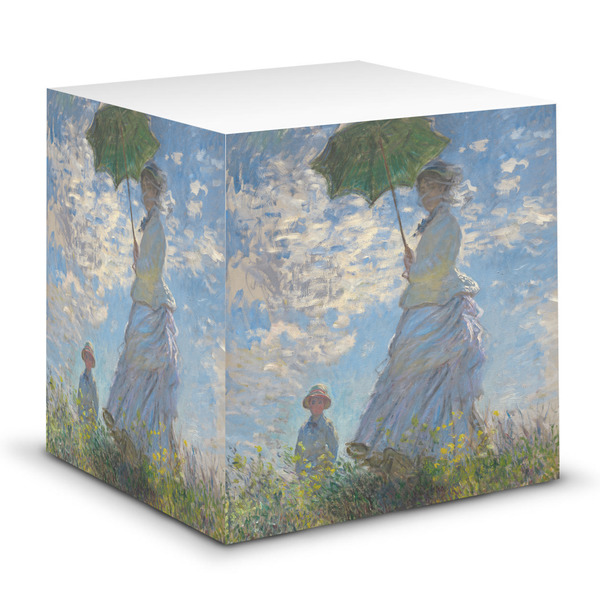 Custom Promenade Woman by Claude Monet Sticky Note Cube