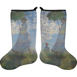 Promenade Woman by Claude Monet Holiday Stocking - Double-Sided - Neoprene