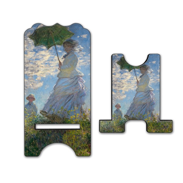 Promenade Woman Stylized Phone Stand - Front & Back - Large