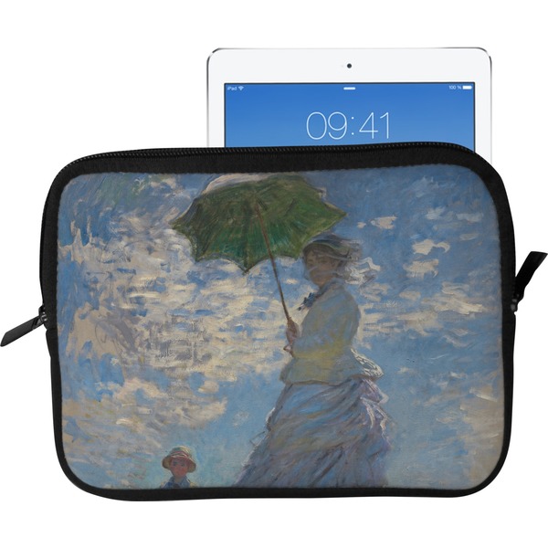 Custom Promenade Woman by Claude Monet Tablet Case / Sleeve - Large