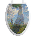 Promenade Woman by Claude Monet Toilet Seat Decal - Elongated
