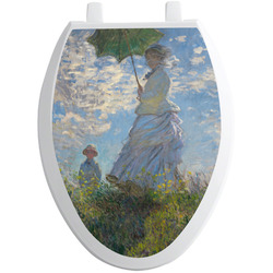 Promenade Woman by Claude Monet Toilet Seat Decal - Elongated