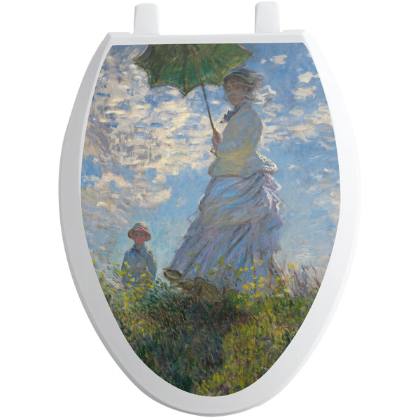 Custom Promenade Woman by Claude Monet Toilet Seat Decal - Elongated