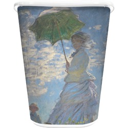 Promenade Woman by Claude Monet Waste Basket - Double Sided (White)