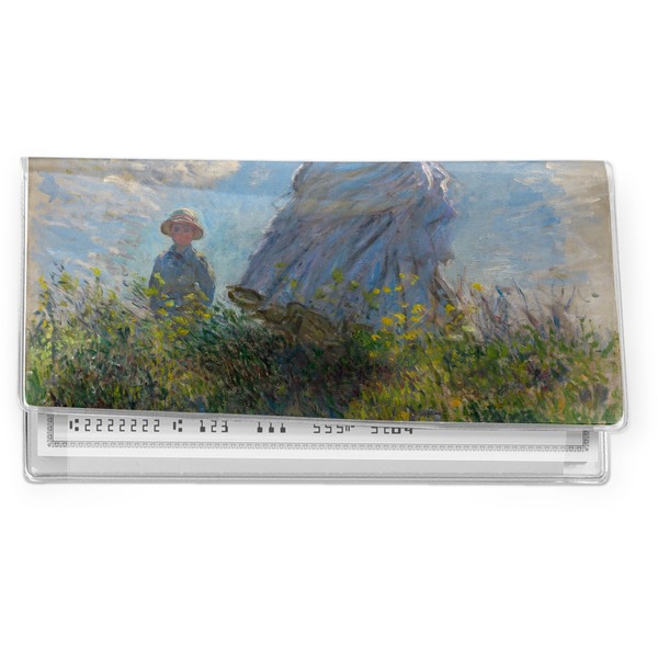 Custom Promenade Woman by Claude Monet Vinyl Checkbook Cover