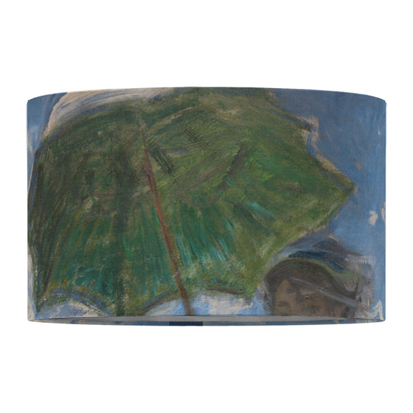 Promenade Woman by Claude Monet 12" Drum Lampshade - FRONT (Fabric)