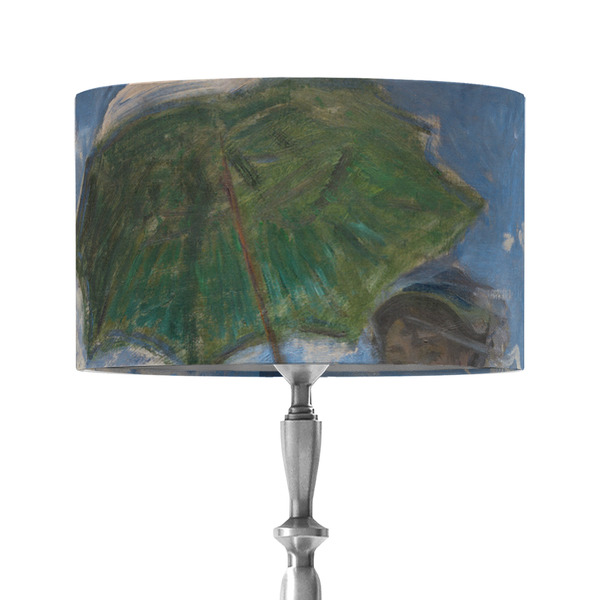 Custom Promenade Woman by Claude Monet 12" Drum Lamp Shade - Fabric
