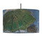 Promenade Woman by Claude Monet 12" Drum Pendant Lamp - Fabric