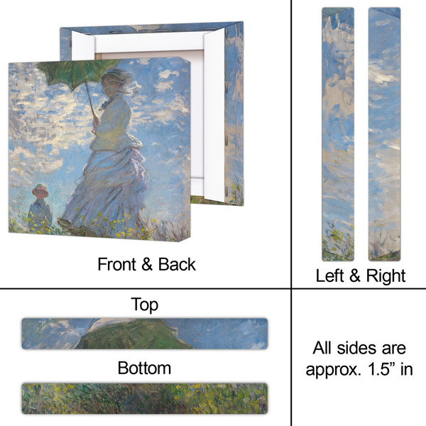 Promenade Woman by Claude Monet 12x12 - Canvas Print - Approval