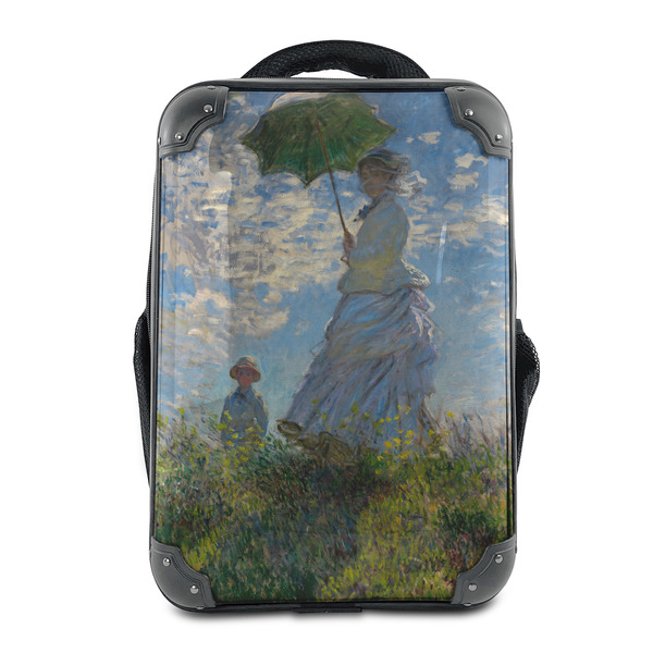 Custom Promenade Woman by Claude Monet 15" Hard Shell Backpack