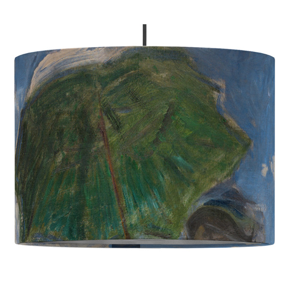 Custom Promenade Woman by Claude Monet Drum Pendant Lamp