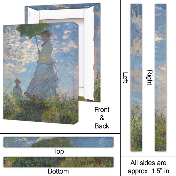 Promenade Woman by Claude Monet 16x20 - Canvas Print - Approval