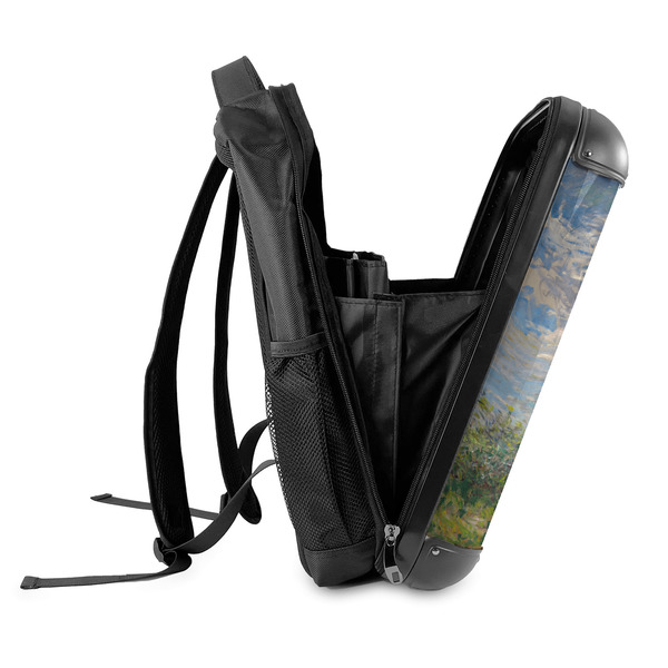 Promenade Woman by Claude Monet 18" Hard Shell Backpacks - SIDE OPEN