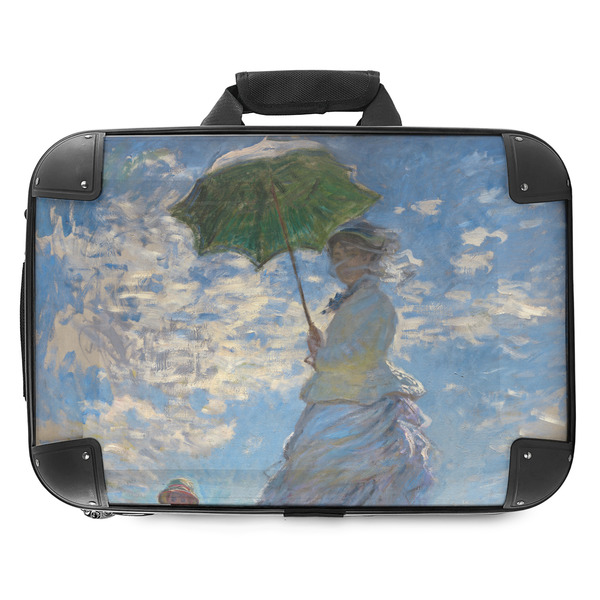 Custom Promenade Woman by Claude Monet Hard Shell Briefcase - 18"