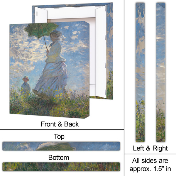 Promenade Woman by Claude Monet 20x24 - Canvas Print - Approval