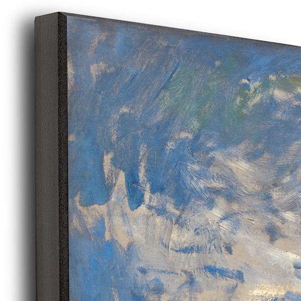 Promenade Woman by Claude Monet 20x24 Wood Print - Closeup