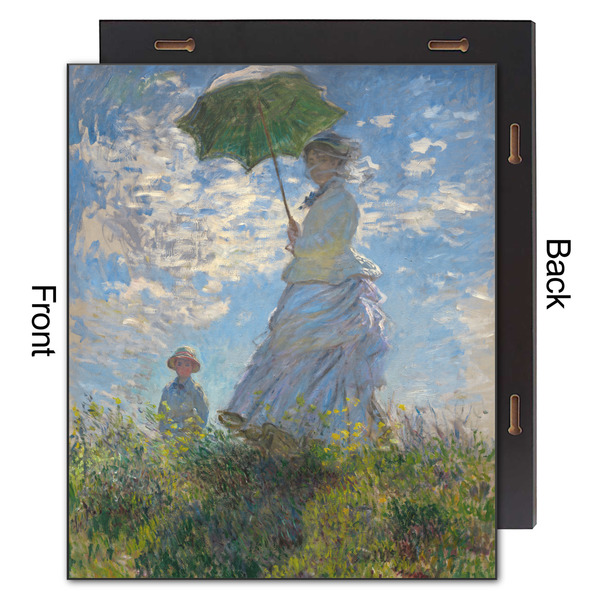 Promenade Woman by Claude Monet 20x24 Wood Print - Front & Back View