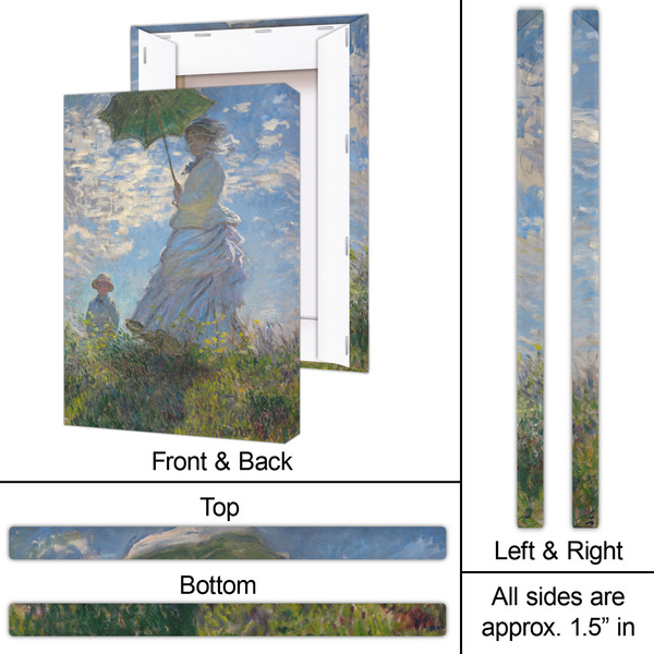 Promenade Woman by Claude Monet 20x30 - Canvas Print - Approval