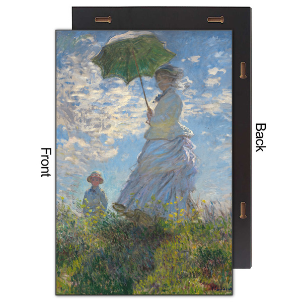 Promenade Woman by Claude Monet 20x30 Wood Print - Front & Back View