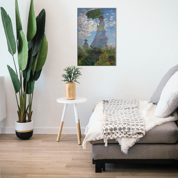 Promenade Woman by Claude Monet 20x30 Wood Print - In Context