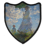 Promenade Woman by Claude Monet Iron On Patch - Shield