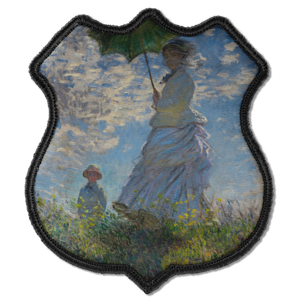 Custom Promenade Woman by Claude Monet Iron On Shield Patch C