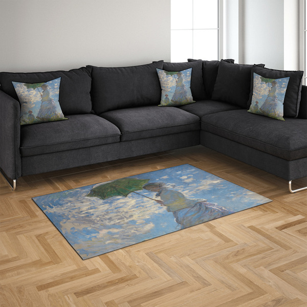 Promenade Woman by Claude Monet 4'x6' Indoor Area Rugs - IN CONTEXT