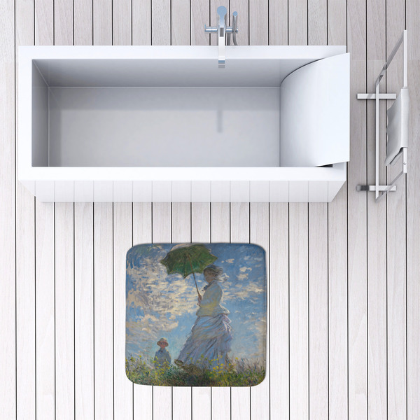 Promenade Woman by Claude Monet 48x48 Foam Memory Mat - LIFESTYLE