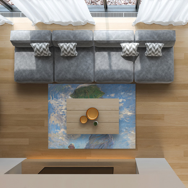 Promenade Woman by Claude Monet 5'x7' Indoor Area Rugs - IN CONTEXT