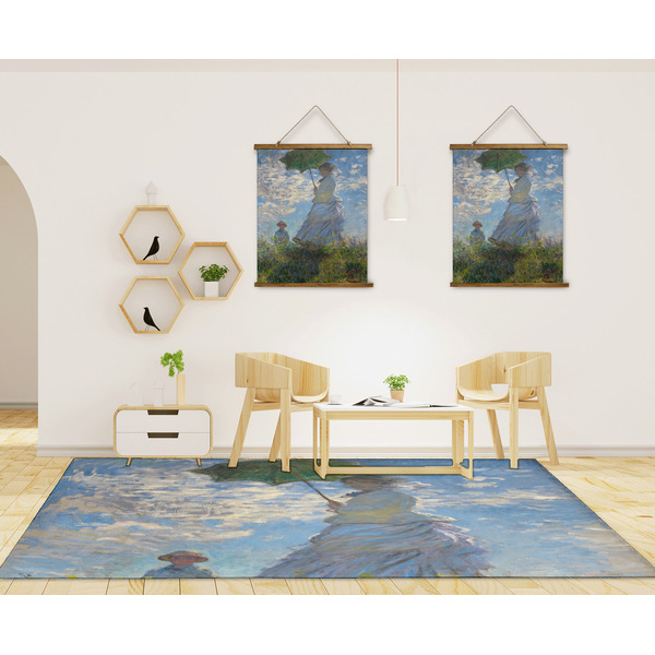 Promenade Woman by Claude Monet 8'x10' Indoor Area Rugs - IN CONTEXT