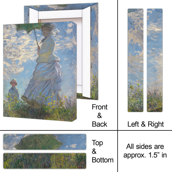 Promenade Woman by Claude Monet 8x10 - Canvas Print - Approval