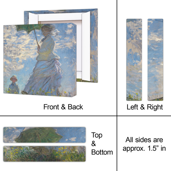 Promenade Woman by Claude Monet 8x8 - Canvas Print - Approval