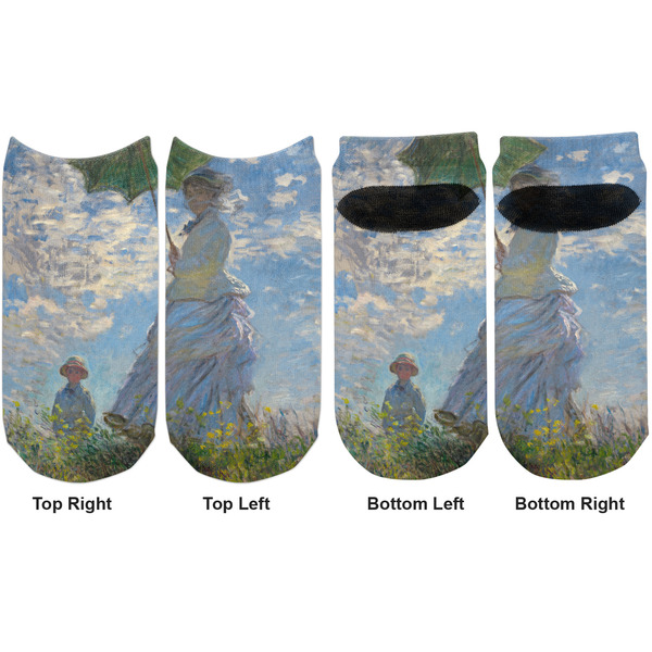 Promenade Woman Adult Ankle Socks - Double Pair - Front and Back - Apvl