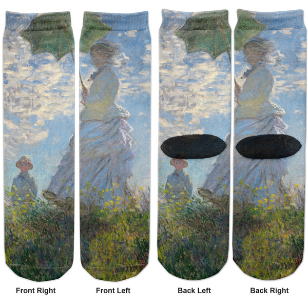 Promenade Woman Adult Crew Socks - Double Pair - Front and Back - Apvl