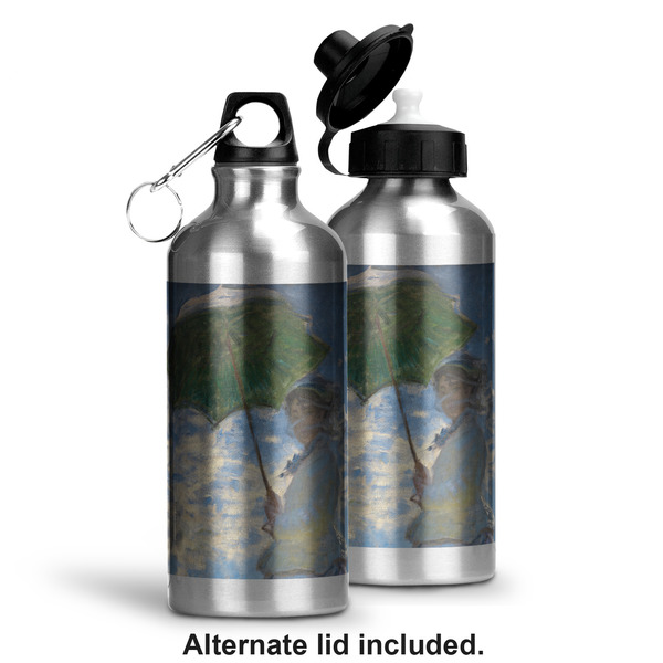 Promenade Woman by Claude Monet Aluminum Water Bottle - Alternate lid options