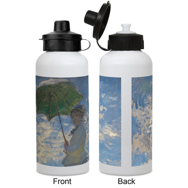 Promenade Woman by Claude Monet Aluminum Water Bottle - White APPROVAL