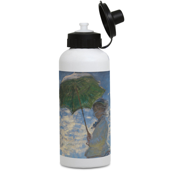 Custom Promenade Woman by Claude Monet Water Bottles - Aluminum - 20 oz - White