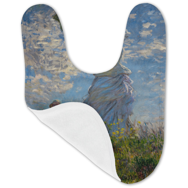 Promenade Woman by Claude Monet Baby Bib - AFT folded