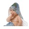 Promenade Woman by Claude Monet Baby Hooded Towel on Child