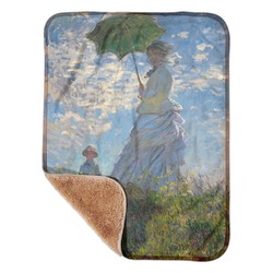 Promenade Woman by Claude Monet Sherpa Baby Blanket - 30" x 40"
