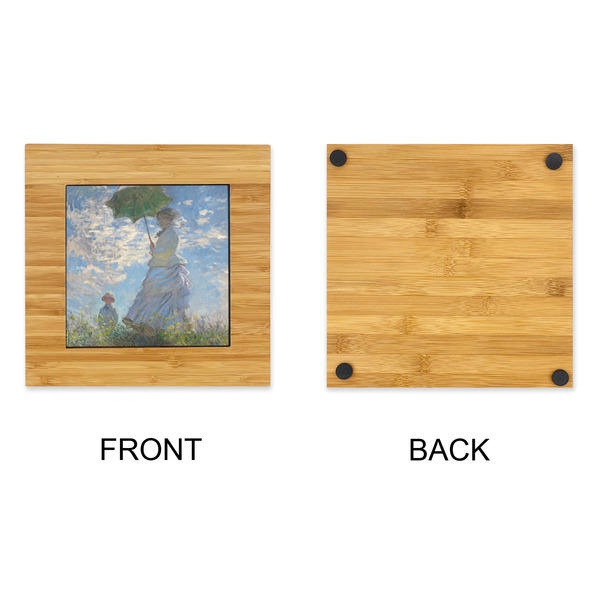 Promenade Woman by Claude Monet Bamboo Trivet with 6" Tile - APPROVAL