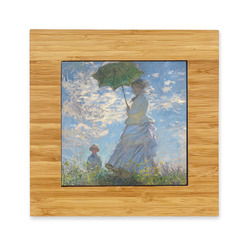 Promenade Woman by Claude Monet Bamboo Trivet with Ceramic Tile Insert