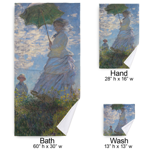 Promenade Woman by Claude Monet Bath Towel Sets - 3-piece - Approval
