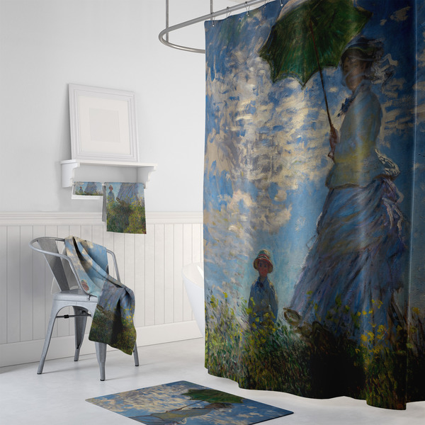Promenade Woman by Claude Monet Bath Towel Sets - 3-piece - In Context
