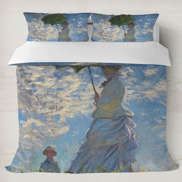 Custom Promenade Woman by Claude Monet Duvet Cover Set - King
