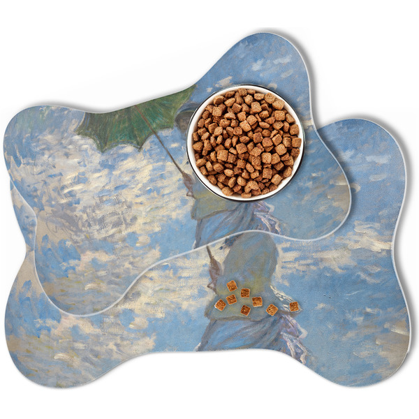 Promenade Woman by Claude Monet Bone Shaped Dog Mats - MAIN